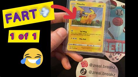 FART PIKACHU HOLO SWIRL MY NEW POKEMON .